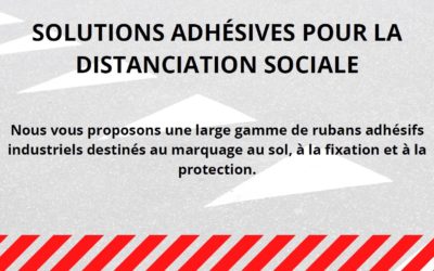 Adhesive solutions for social distancing