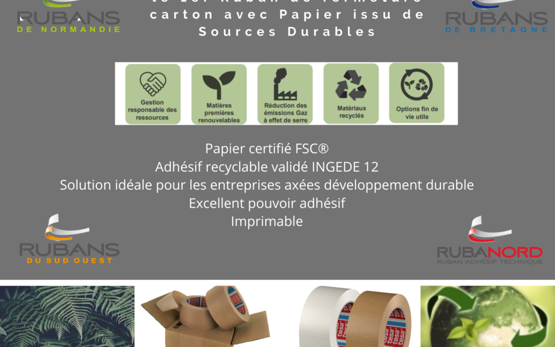 Le 1er ruban adhésif 100% écologique