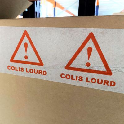 Adhesif imprime Colis Lourd