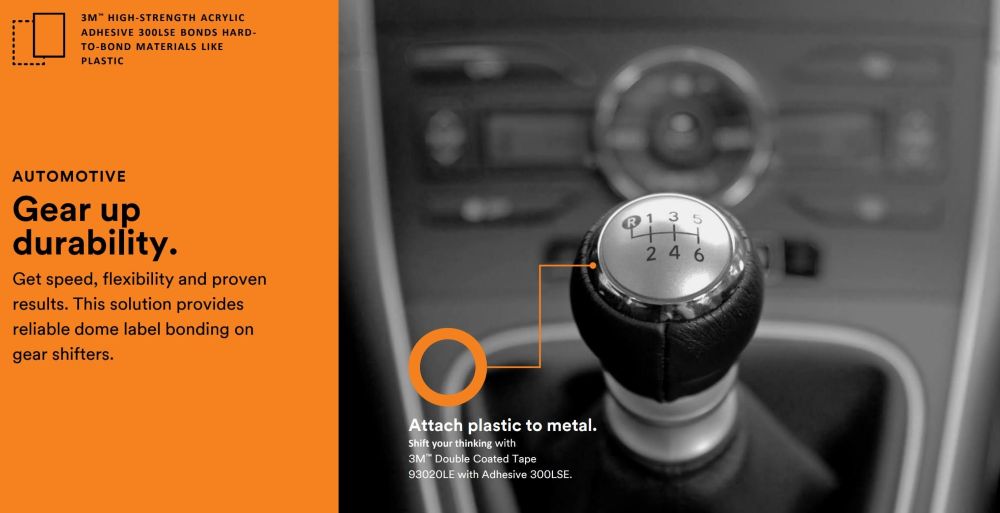 3M™ Double Coated Tape 93020 LE automotive industry